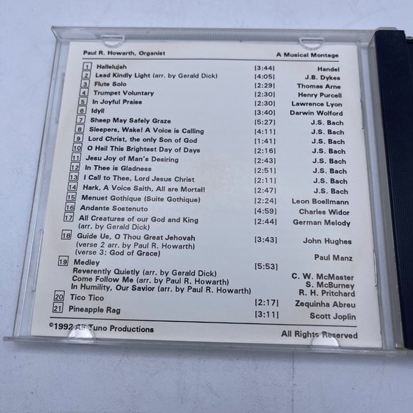Paul R Howarth Organist, A Music Montage, 1992, Rare CD - Picture 4 of 7